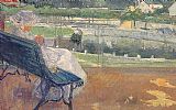 Lydia Seated On A Terrace Crocheting by Mary Cassatt